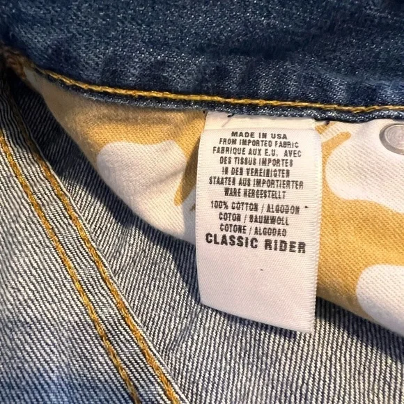 WOMENS LUCKY BRAND CLASSIC RIDER JEANS SZ 28/6 100% COTTON DISTRESSING STRT LEG - Picture 5 of 10